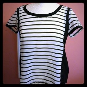American Eagle Outfitters Striped Sheer Blouse
